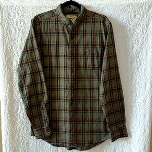 Coastal Cotton Plaid Button Down Long Sleeve Shirt